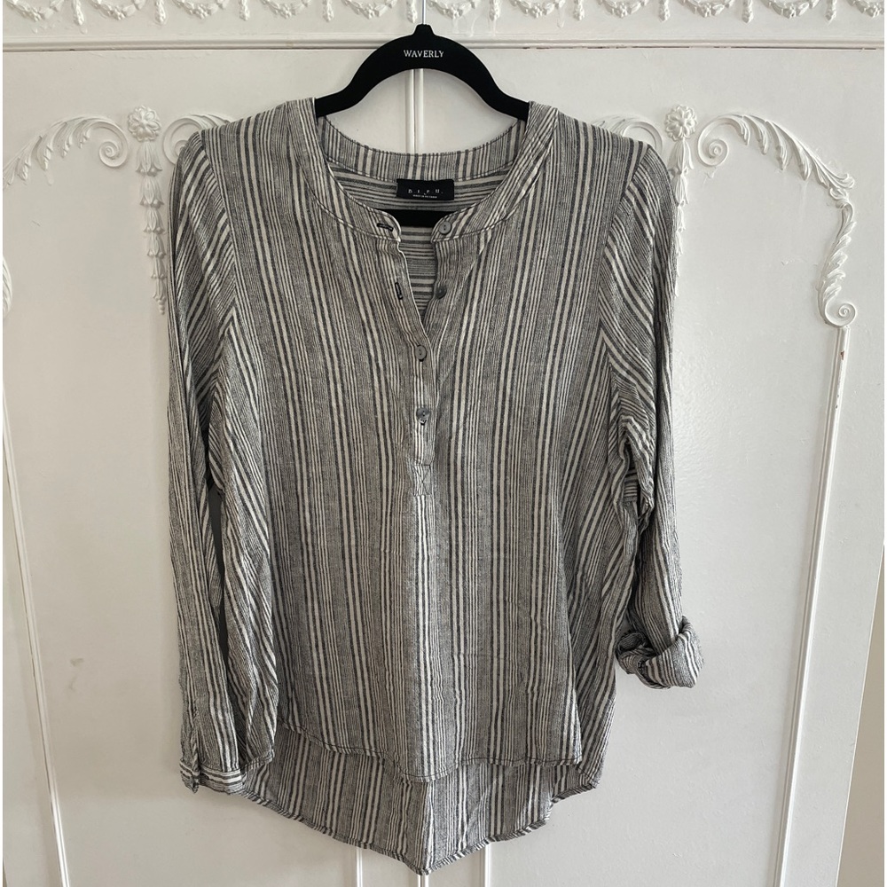 B.L.E.U. Linen blend tunic